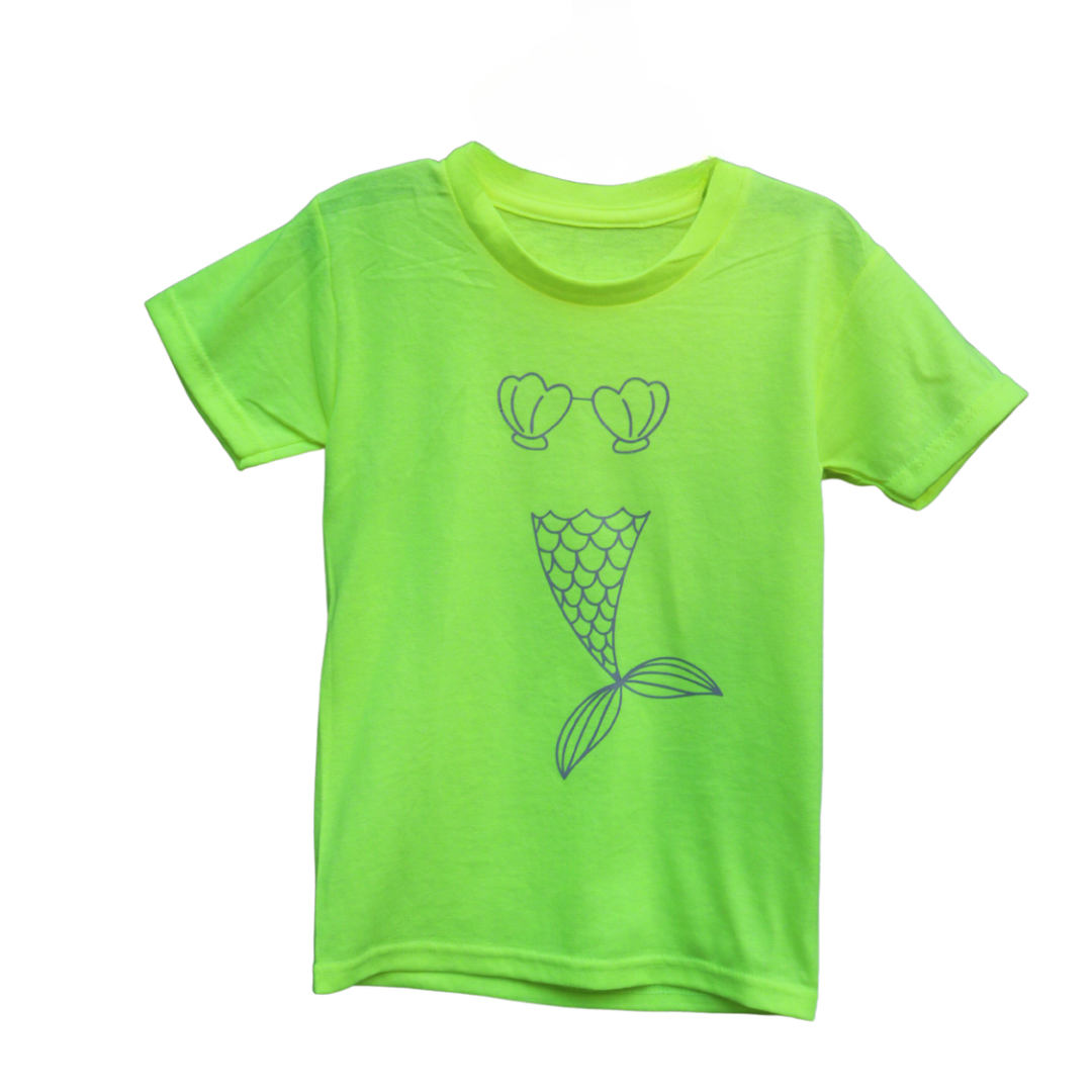 Kids Reflective Hi Vis Shirt - Mermaid Safety Shirt