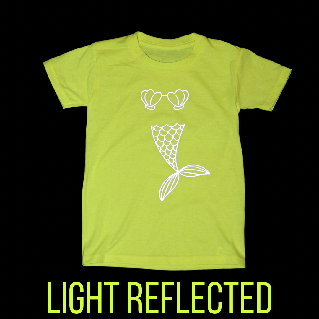 Kids Reflective Hi Vis Shirt - Mermaid Safety Shirt