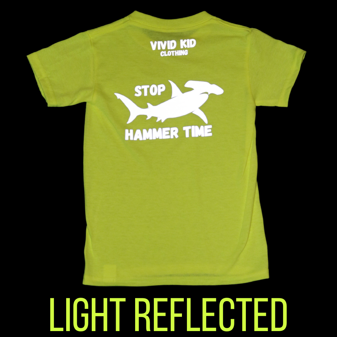 Kids Reflective Hi Vis Shirt - Shark Safety Shirt