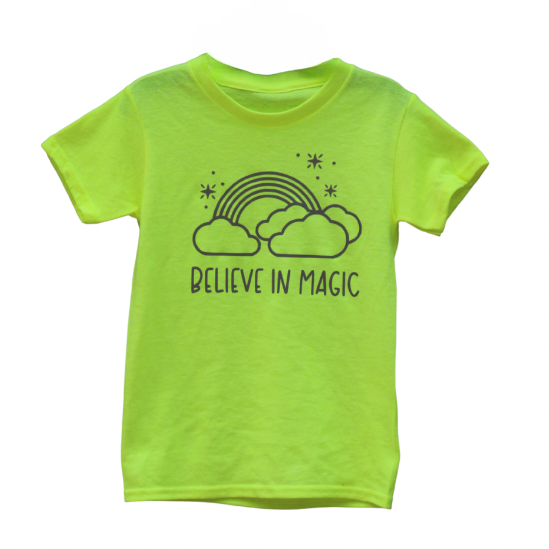 Kids Reflective Hi Vis Shirt - Rainbow Magic Safe Tee