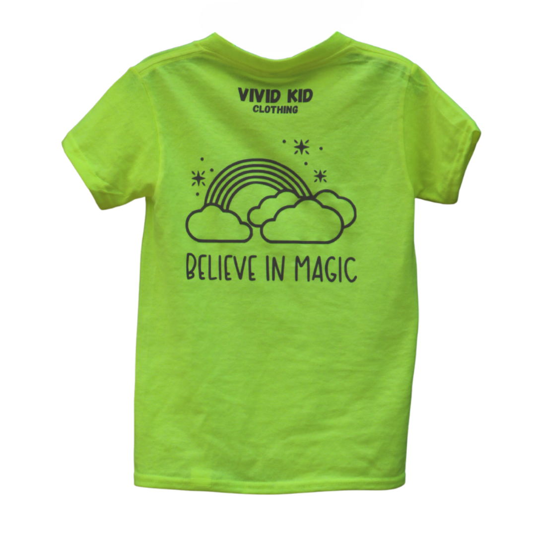 Kids Reflective Hi Vis Shirt - Rainbow Magic Safe Tee