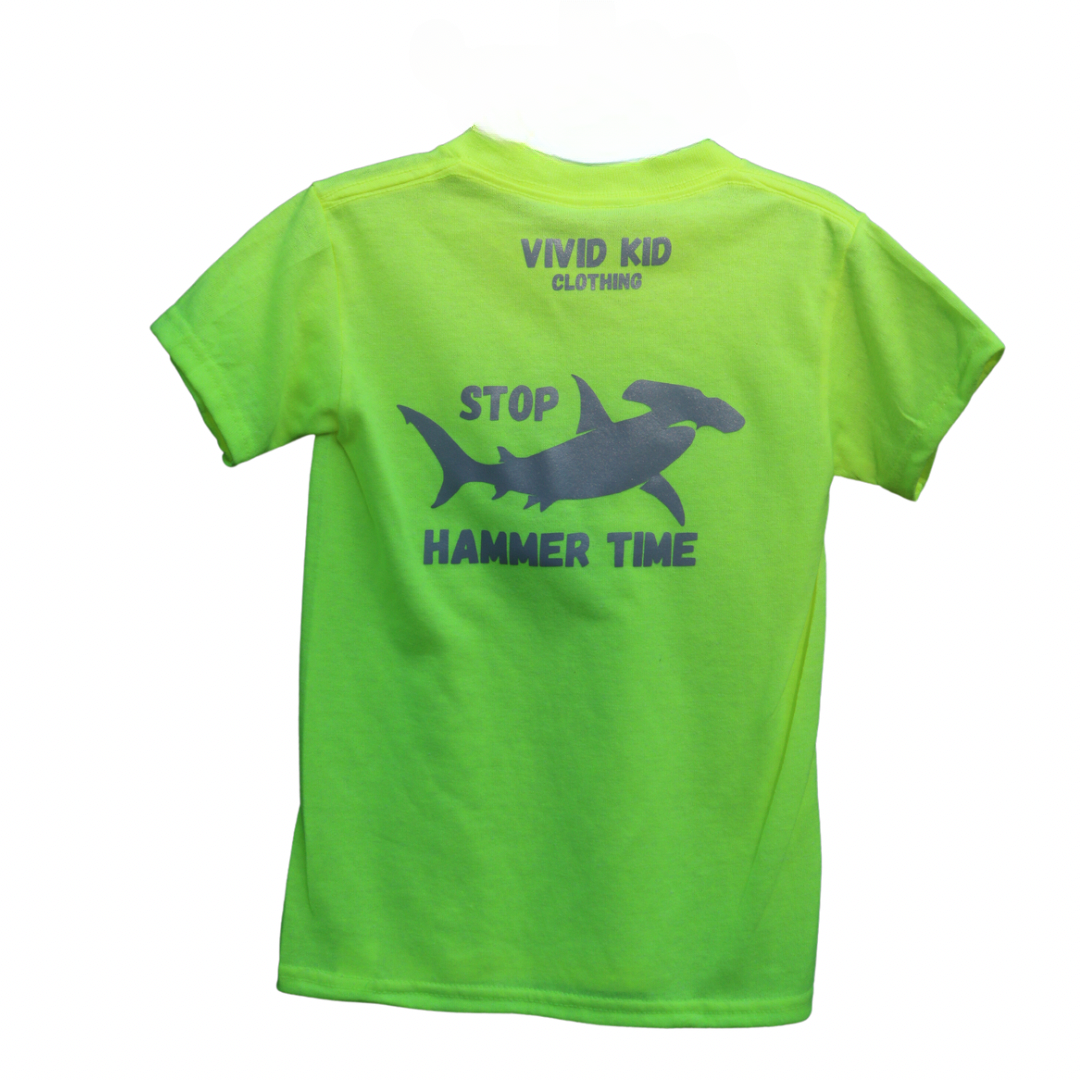 Kids Reflective Hi Vis Shirt - Shark Safety Shirt