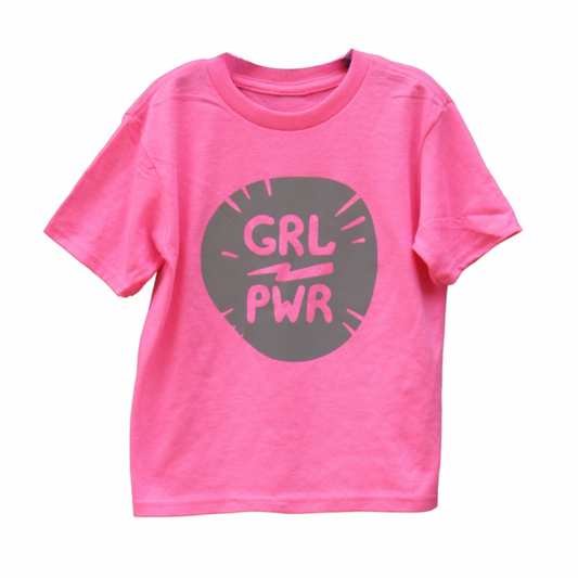 Kids Reflective Hi Vis Shirt - Girl Power Safe Tee