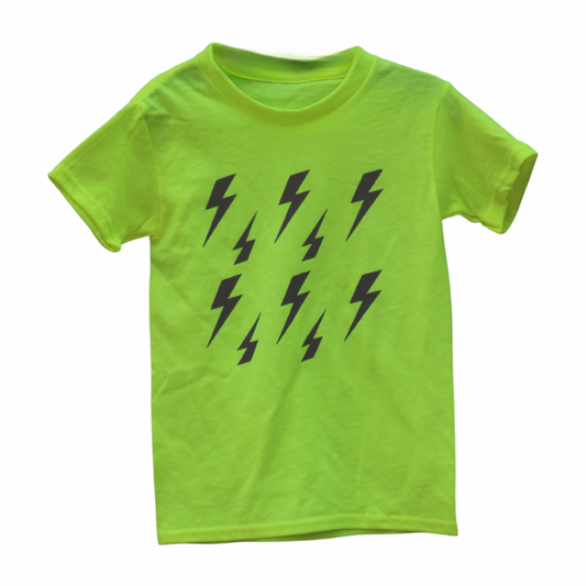Kids Reflective Hi Vis Shirt - Lightning Safe Tee