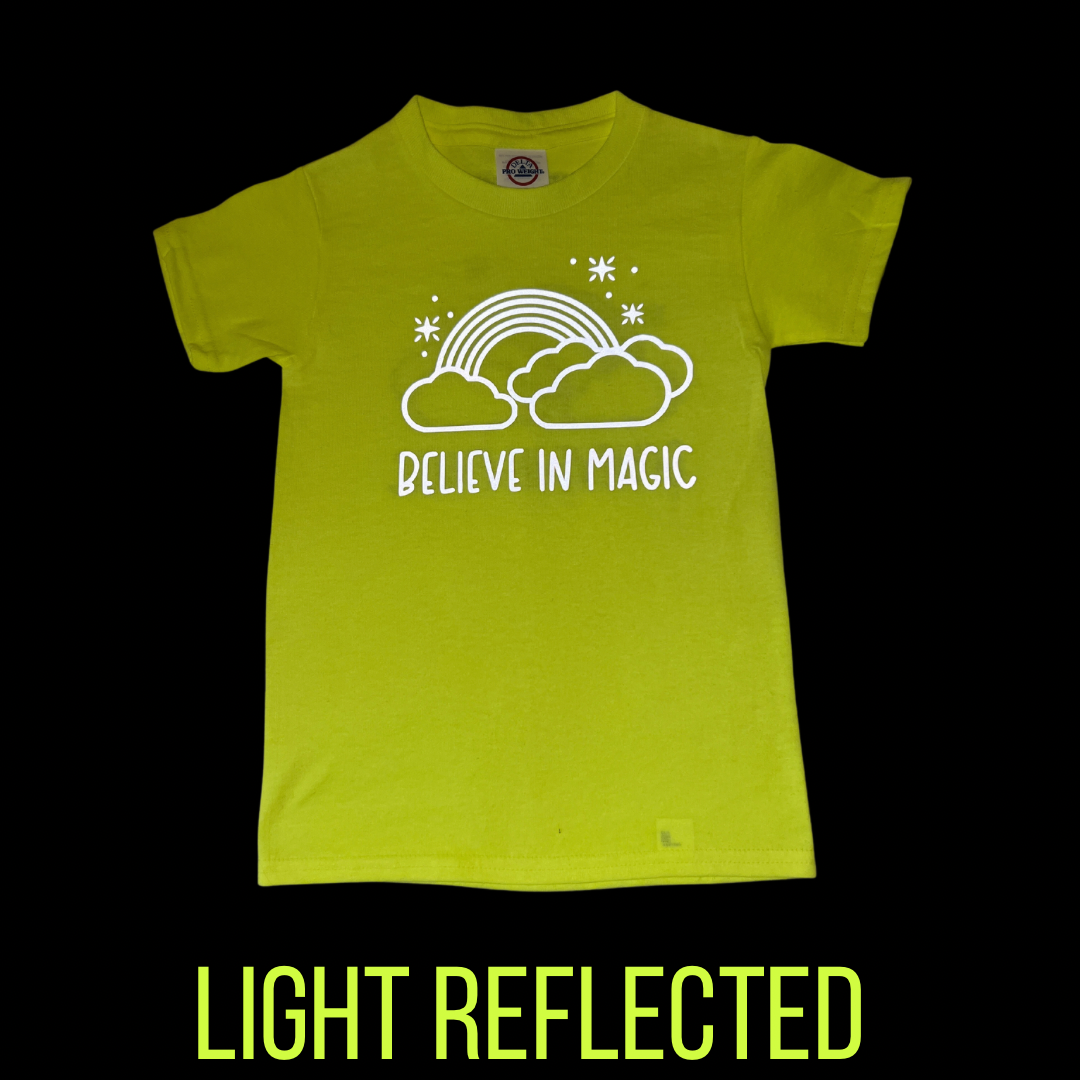 Kids Reflective Hi Vis Shirt - Rainbow Magic Safe Tee