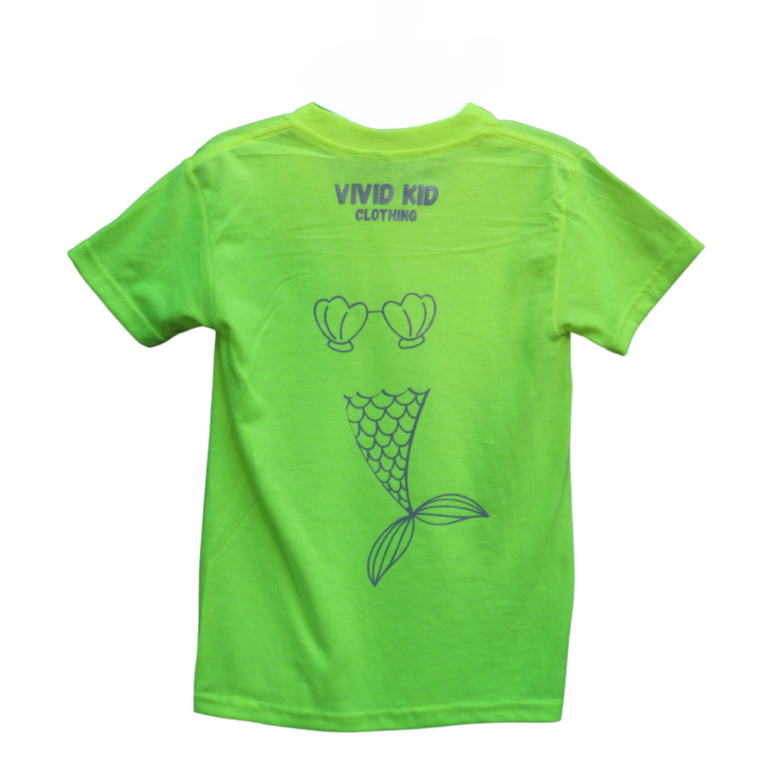 Kids Reflective Hi Vis Shirt - Mermaid Safety Shirt