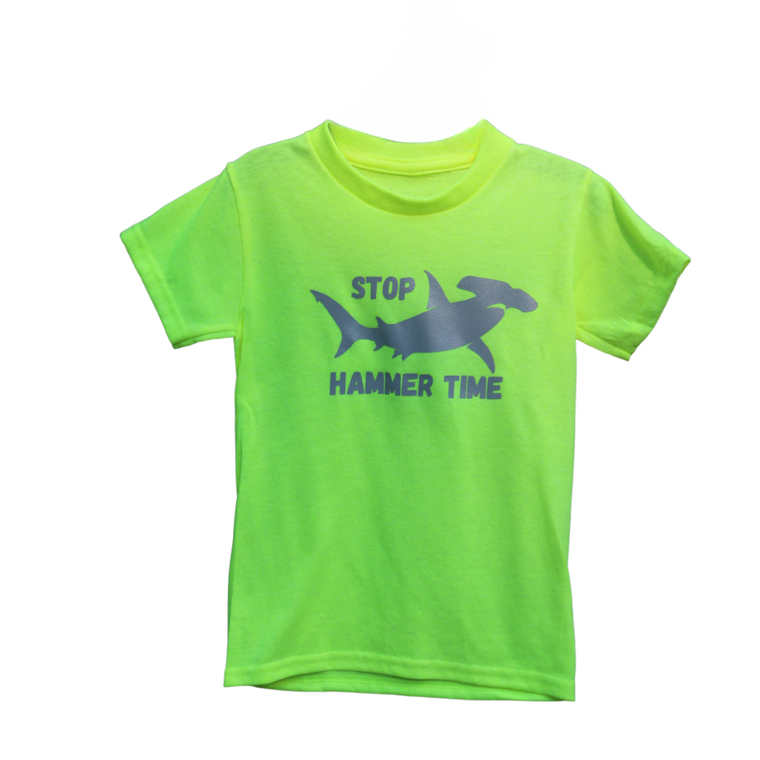 Kids Reflective Hi Vis Shirt - Shark Safety Shirt