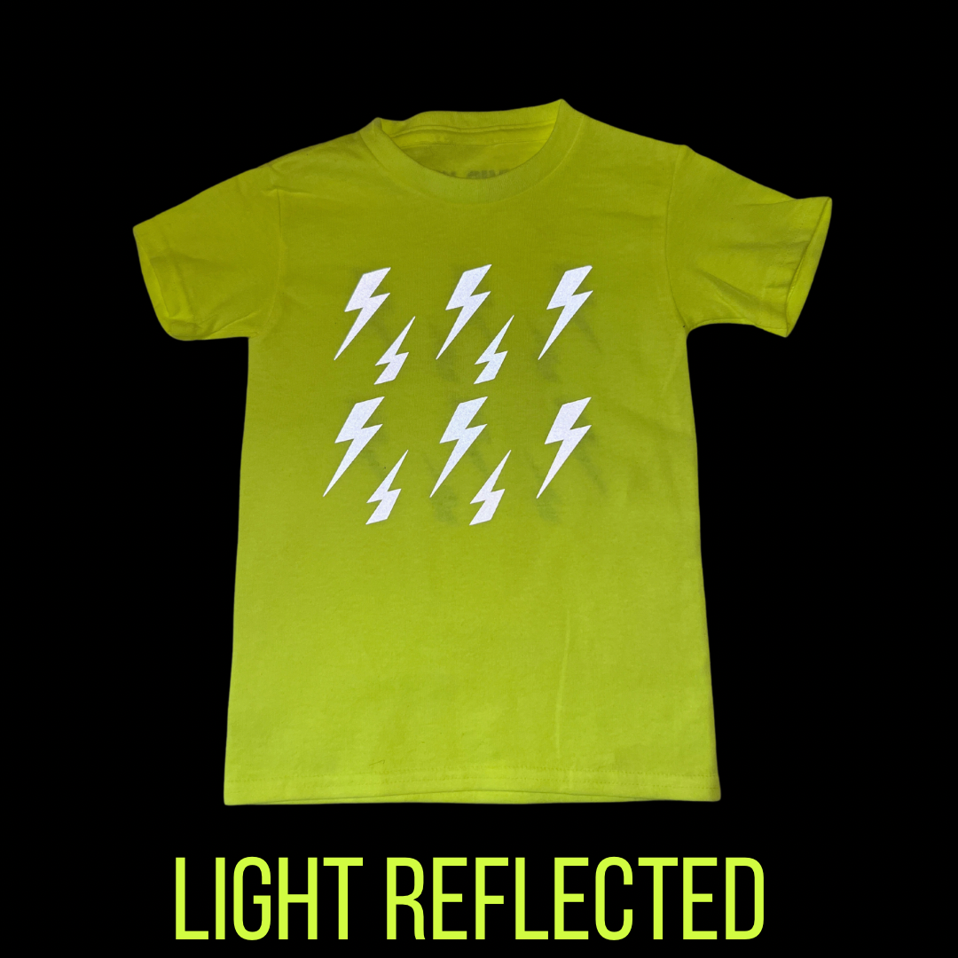 Kids Reflective Hi Vis Shirt - Lightning Safe Tee